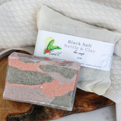Black Salt Nettle & Clay Soap